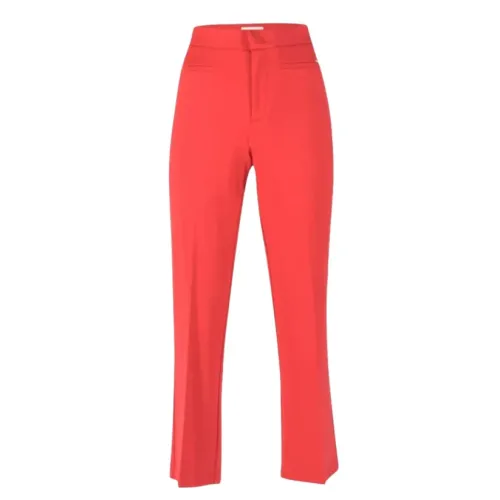 Liu Jo , Milano Cropped Trousers ,Red female, Sizes: