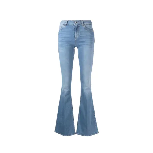 Liu Jo , Perfect Beat Boot-Cut Jeans ,Blue female, Sizes: