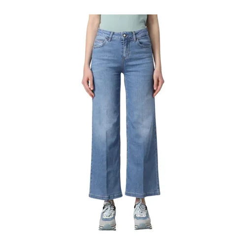 Liu Jo , Perfect Cropped Flare Jeans ,Blue female, Sizes: