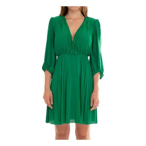 Liu Jo , Pleated dress ,Green female, Sizes: