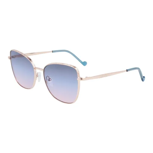 Liu Jo , Rose Gold/Blue Shaded Sunglasses Lj141S ,Pink female, Sizes: