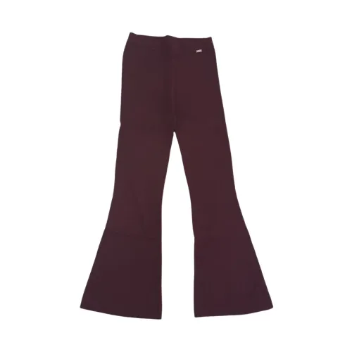 Liu Jo , Soft Knit Flared Pants ,Purple female, Sizes: