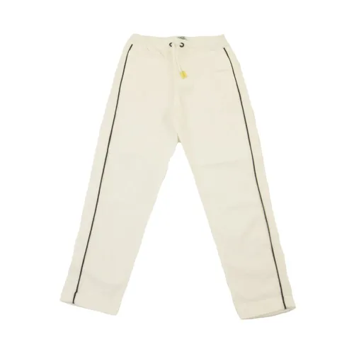 Liu Jo , Sporty Jogger Pants with Five Pockets ,White female, Sizes: