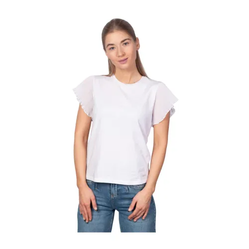 Liu Jo , T-Shirt fashion short sleeve ,White female, Sizes: