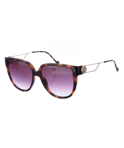 Liu Jo Womens Acetate and metal sunglasses with square/oval shape LJ764SR women - Brown - One
