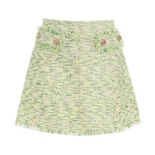 Liu Jo , Womens Clothing Skirts Green Ss24 ,Green female, Sizes: