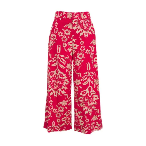 Liu Jo , Womens Clothing Trousers Red Ss24 ,Red female, Sizes: