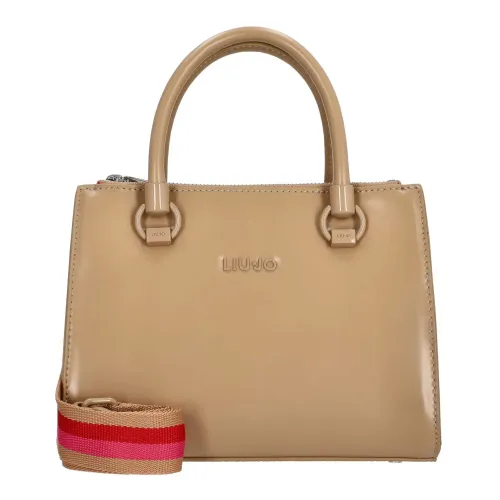 Liu Jo , Womens Handbag/Shoulder Bag Manhattan Satchel S Camel Brown ,Brown female, Sizes: ONE SIZE