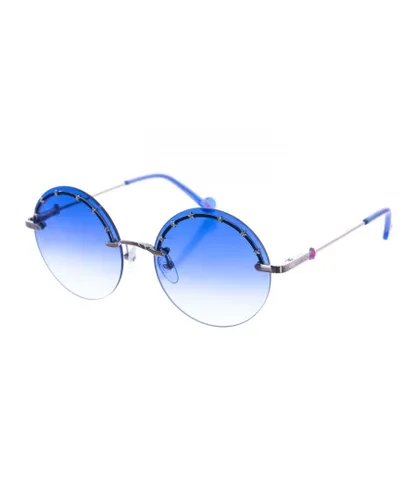 Liu Jo Womens Metal sunglasses with circular shape LJ3100S women - Silver - One