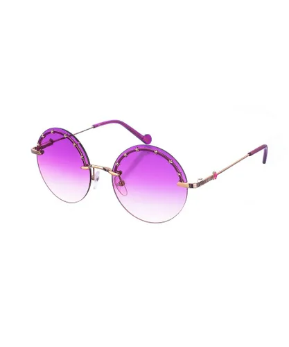 Liu Jo Womens Metal sunglasses with circular shape LJ3100S women - Violet - One