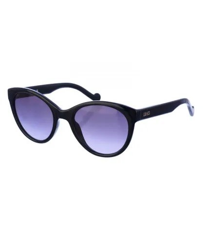 Liu Jo Womens Oval Butterfly Shaped Acetate Sunglasses LJ711S Women - Black - One