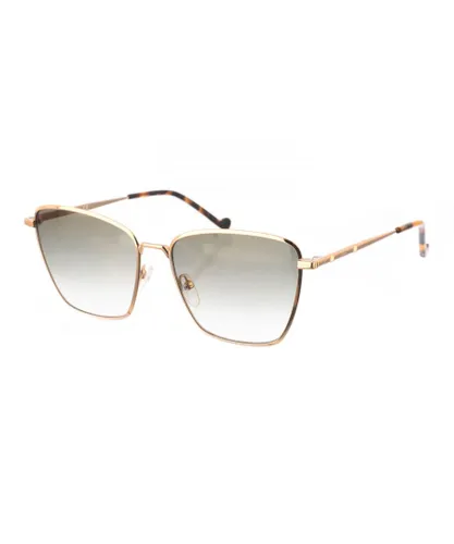 Liu Jo Womens Square shaped metal sunglasses LJ145S women - Gold - One