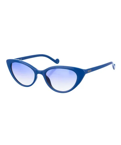 Liu Jo Womenss cat-eyes shaped acetate sunglasses LJ712S - Blue - One