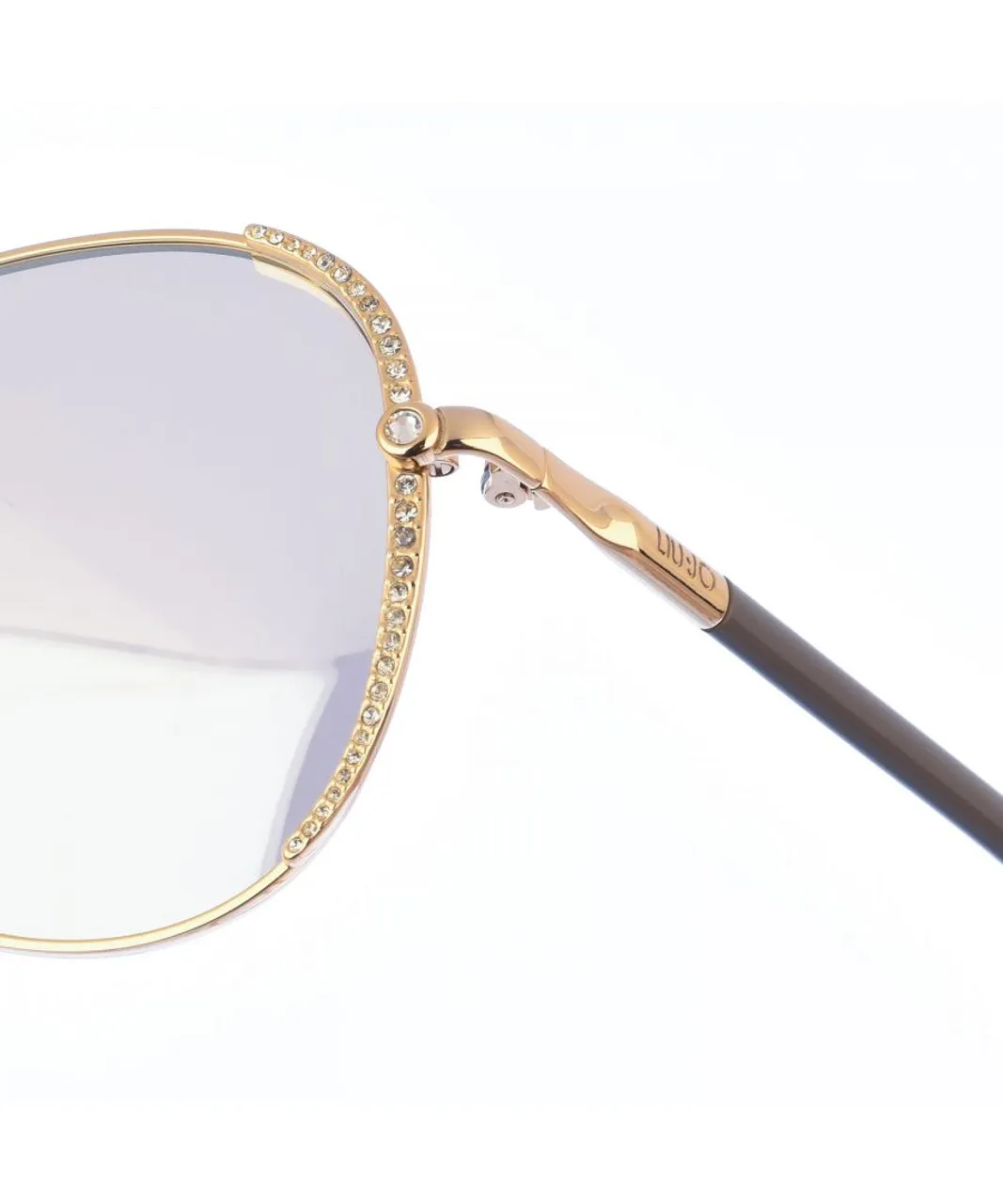 Liu Jo Womenss Oval Shape Metal Sunglasses LJ102SR - Green - One