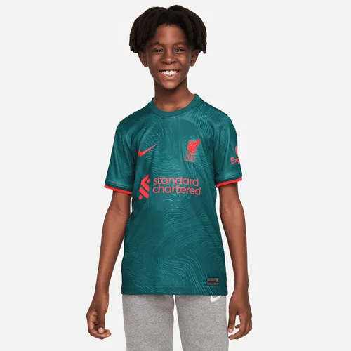 Liverpool F.C. 2022/23 Stadium Third Older Kids' Nike Dri-FIT Football Shirt - Green