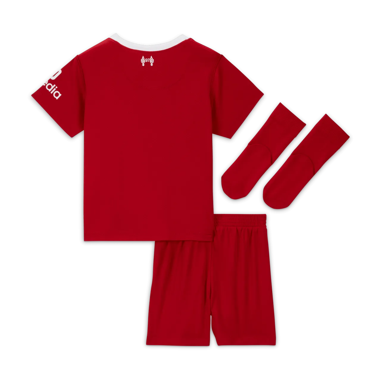 Liverpool F.C. 2023/24 Home Baby/Toddler Nike Dri-FIT 3-Piece Kit - Red - Polyester