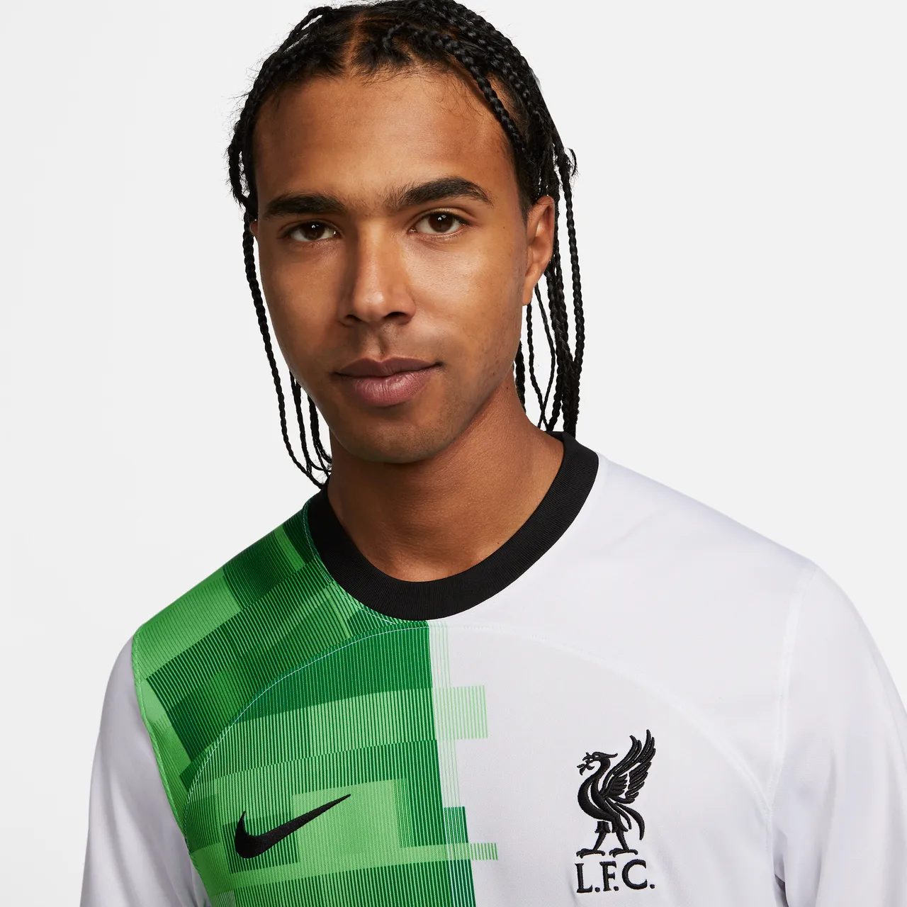 Liverpool F.C. 2023/24 Stadium Away Men's Nike Dri-FIT Football Shirt - White - Polyester