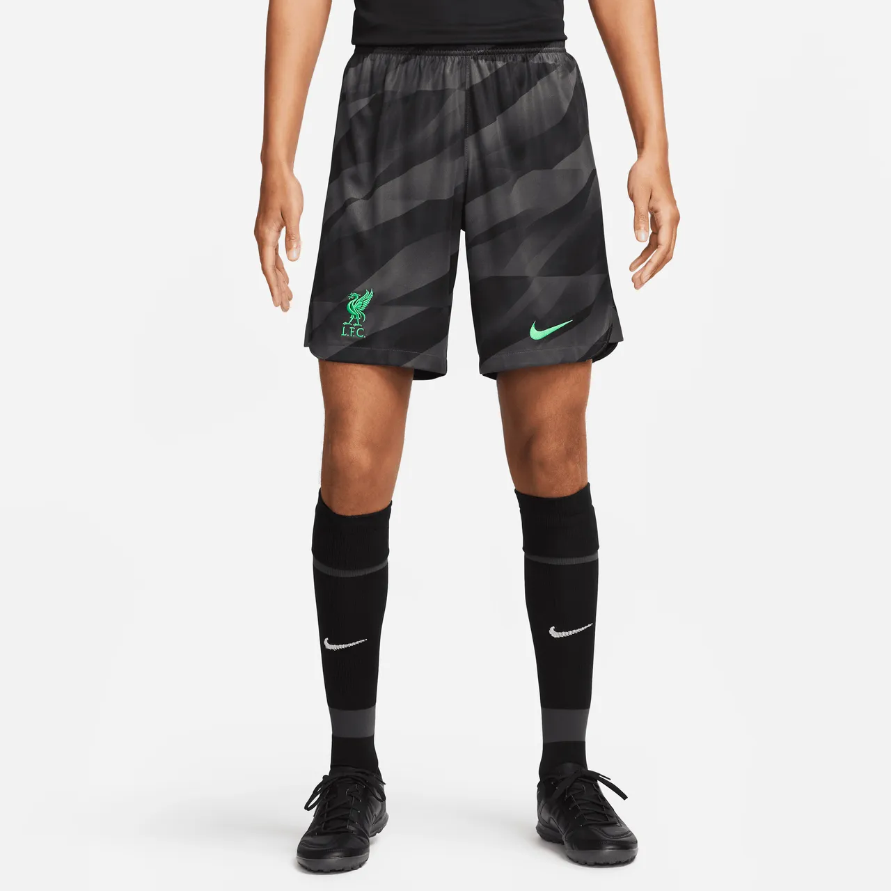 Liverpool F.C. 2023/24 Stadium Goalkeeper Men's Nike Dri-FIT Football Shorts - Grey - Polyester