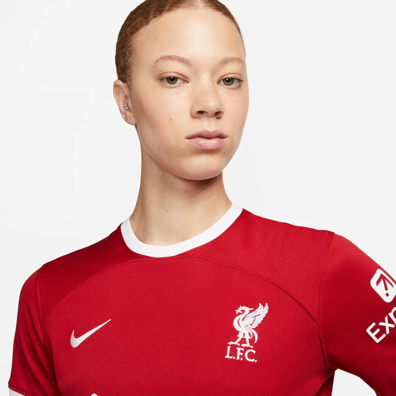 Liverpool F.C. 2023/24 Stadium Home Women's Nike Dri-FIT Football Shirt - Red - Polyester