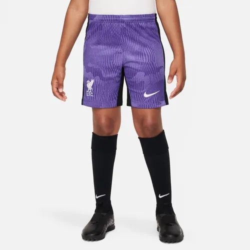 Liverpool F.C. 2023/24 Stadium Third Older Kids' Nike Dri-FIT Football Shorts - Purple - Polyester