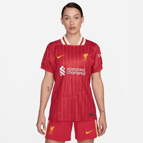 Liverpool F.C. 2024 Stadium Home Women's Nike Dri-FIT Football Replica Shirt - Red - Polyester