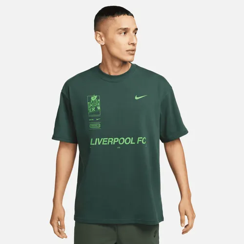 Liverpool F.C. Men's Nike Max90 Football T-Shirt - Green - Cotton