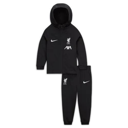 Liverpool F.C. Strike Baby/Toddler Nike Dri-FIT Hooded Tracksuit - Black - Polyester