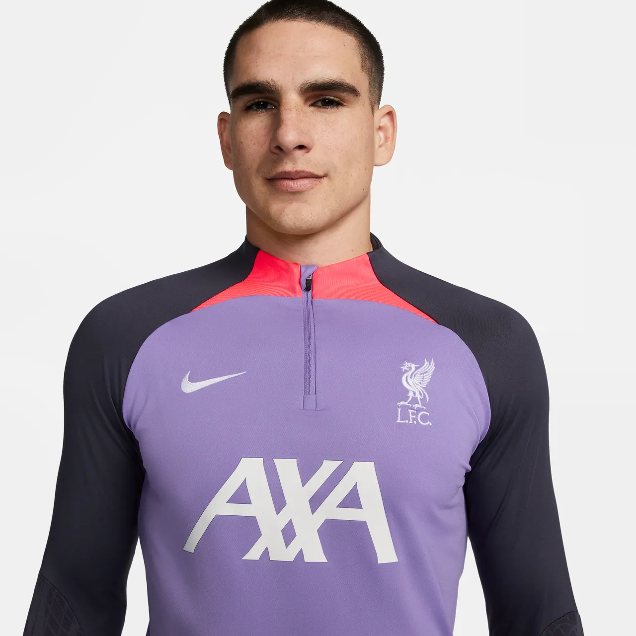 Liverpool F.C. Strike Men's Nike Dri-FIT Knit Football Drill Top - Purple - Polyester