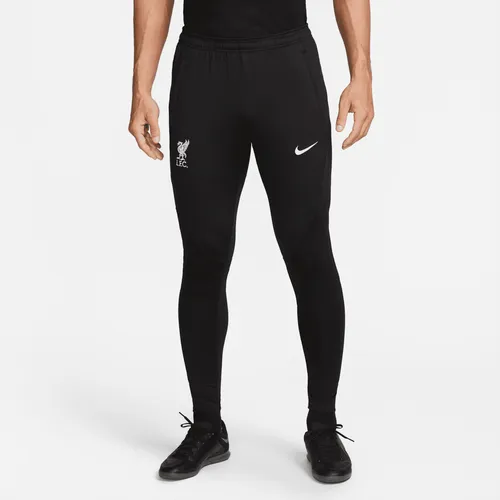 Liverpool F.C. Strike Men's Nike Dri-FIT Knit Football Pants - Black - Polyester