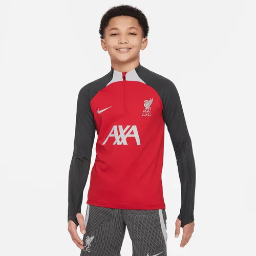 Liverpool F.C. Strike Older Kids' Nike Dri-FIT Football Drill Top - Red - Polyester