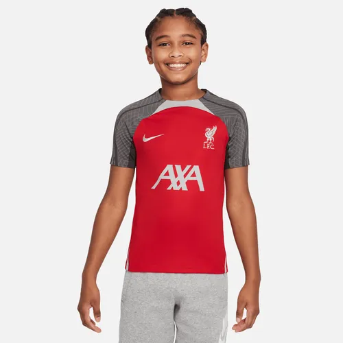 Liverpool F.C. Strike Older Kids' Nike Dri-FIT Football Knit Top - Red - Polyester