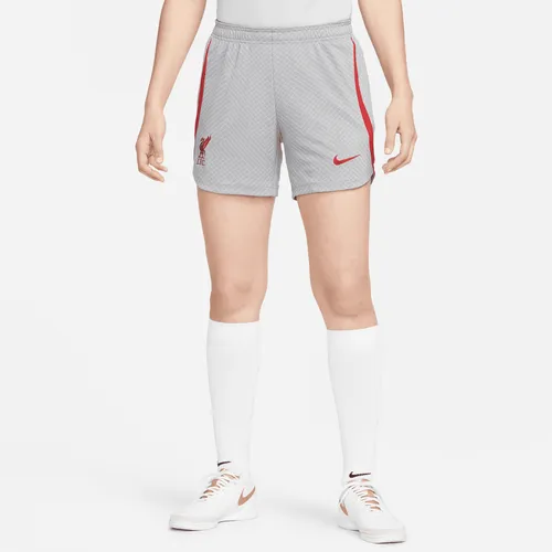 Liverpool F.C. Strike Women's Nike Dri-FIT Knit Football Shorts - Grey - Polyester