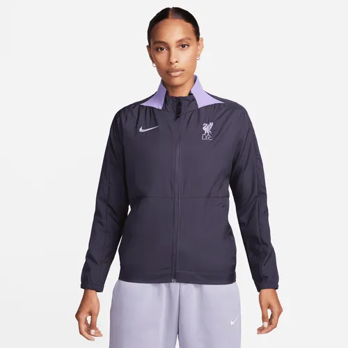 Liverpool F.C. Third Women's Nike Dri-FIT Football Jacket - Grey - Polyester