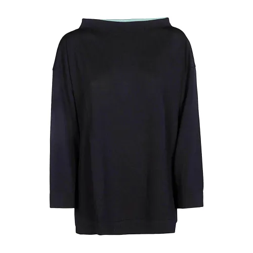 Liviana Conti , Blue Knit Sweater - Liviana Conti Boateck Style ,Blue female, Sizes: