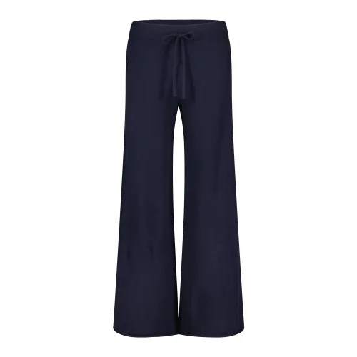 Liviana Conti , Cashmere-Mix Knit Pants ,Blue female, Sizes: