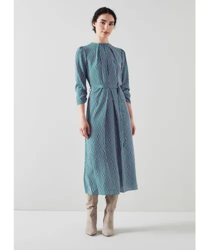 LK Bennett Womens Brigette Dresses,Multi - Blue