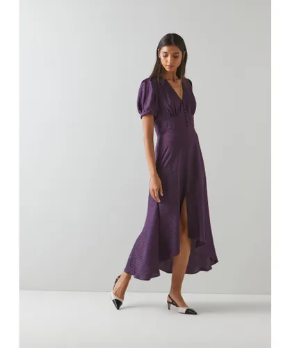 LK Bennett Womens Bryony Dress, Mulberry - Purple