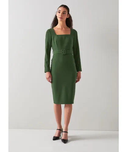 LK Bennett Womens Carrington Dress, Forest - Green