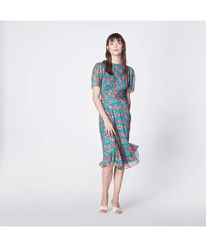 LK Bennett Womens Eve Dress, Multicolour Silk