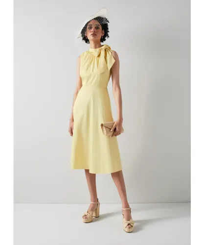LK Bennett Womens Freud Dresses, Soft Lemon - Yellow
