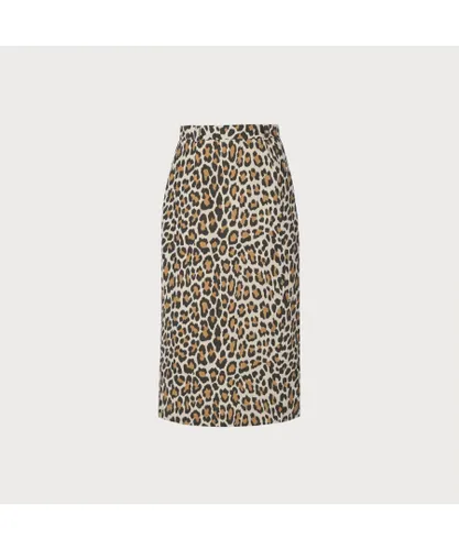 LK Bennett Womens Giovanna Skirt, Multicolour Cotton