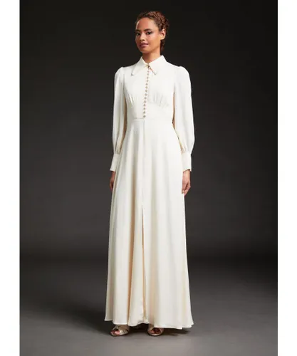 LK Bennett Womens Harlow Dresses,Ivory