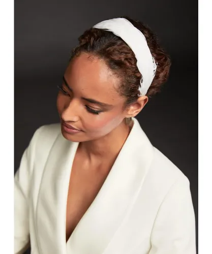 LK Bennett Womens Kiara Headband,Ivory - One