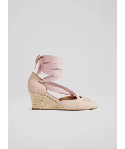 LK Bennett Womens Lana Casual Sandals, Pale Rose - Pink Suede