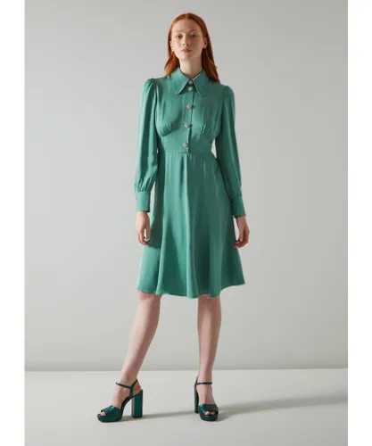 LK Bennett Womens Mira Dress, Sage - Green