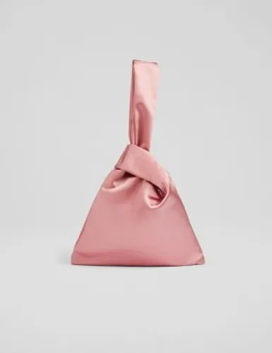 Lk Bennett Womens Satin Grab Bag - Pink, Pink,Blue,Green