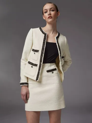 L.K.Bennett Charlee Tweed Jacket, Cream - Cream - Female