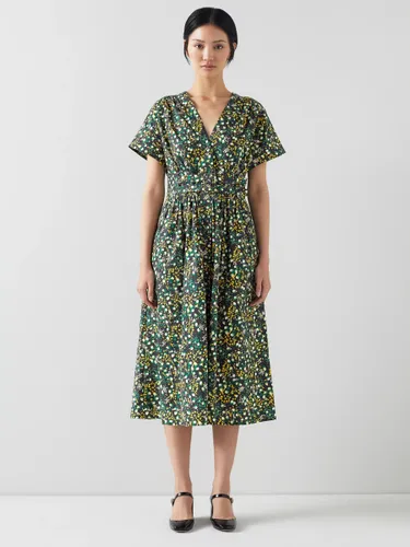 L.K.Bennett Eva Cotton Midi Dress, Multi - Multi - Female