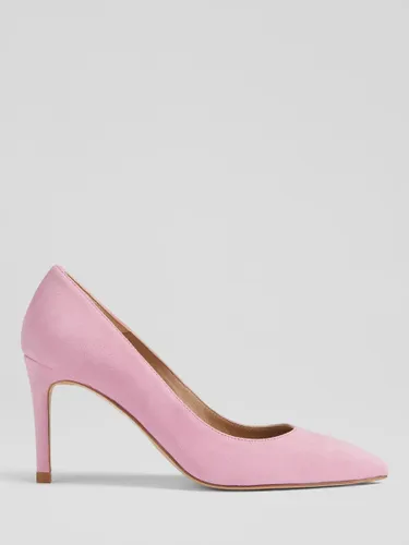 L.K.Bennett Floret Suede Pointed Toe Court Shoes - Pin-pink - Female