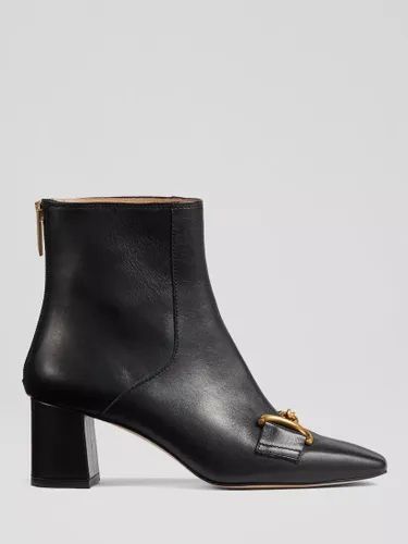 L.K.Bennett Nadina Leather Ankle Boots - Black - Female